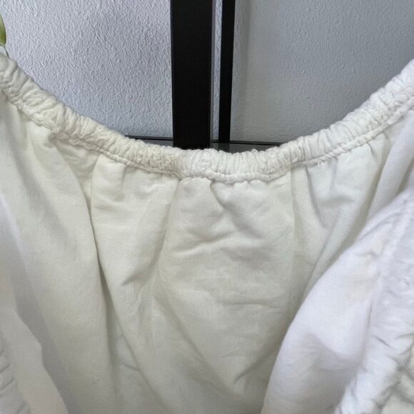 Torrid White Embroidered Cropped Top - See Measurements - Picture 3 of 4